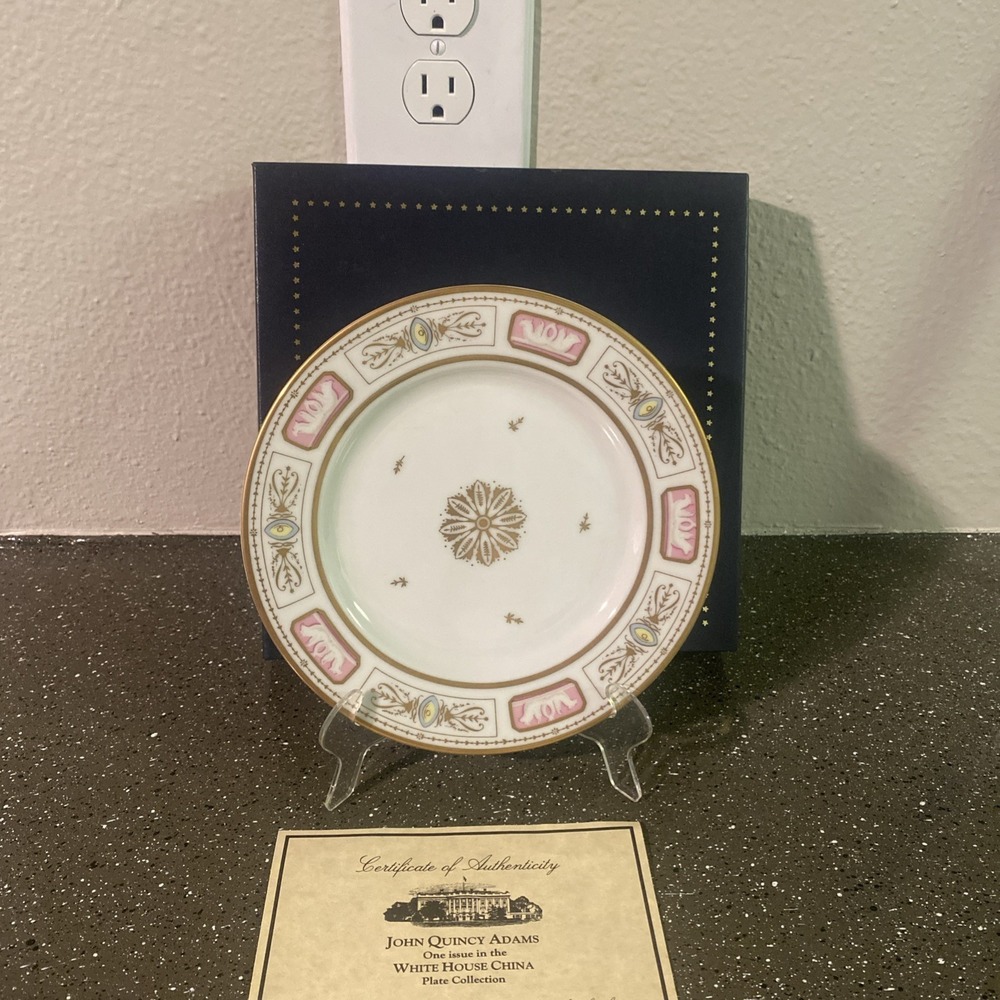 Woodmere White House Collection Dessert Salad Plate JOHN Q ADAMS 7-3/4" W/ Box